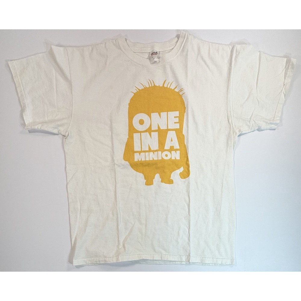 Minions One In A Minion Graphic T Shirt Anvil White Mens L